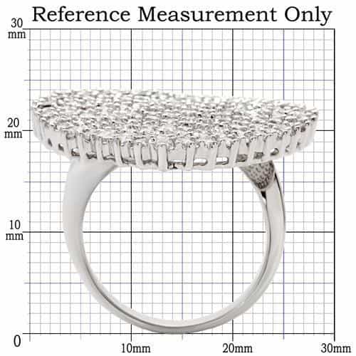 Brass CZ Heart Pavé Dome Ring | The Stainless Jewelry view 2