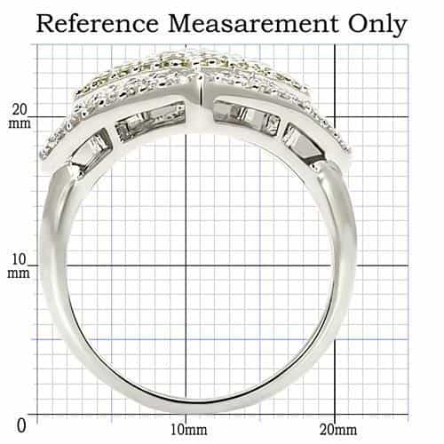 Brass CZ Pavé Yellow Center Square Ring | The Stainless Jewelry view 2