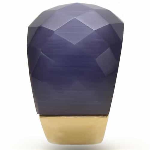 Brass Navy Blue Faceted Dome Ring view 9
