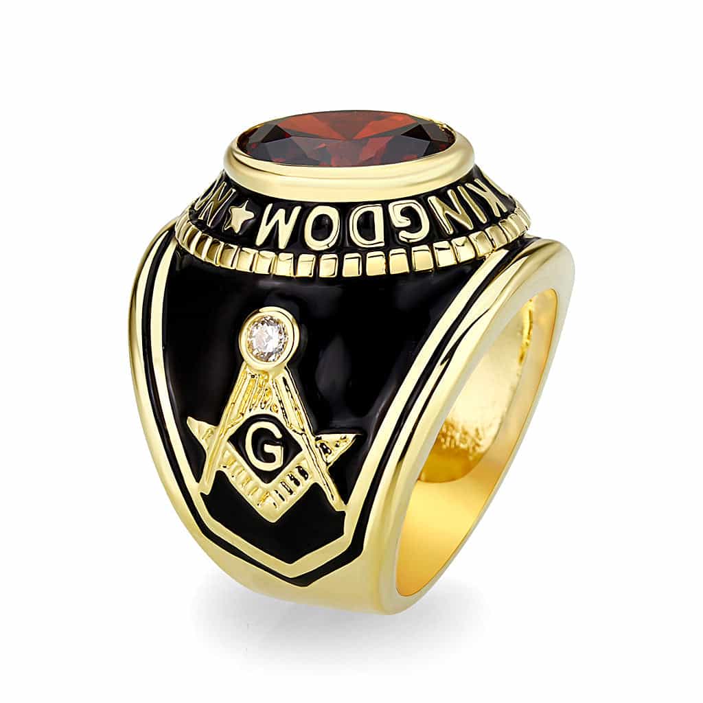 Brass Jet Black Epoxy Ring view 3