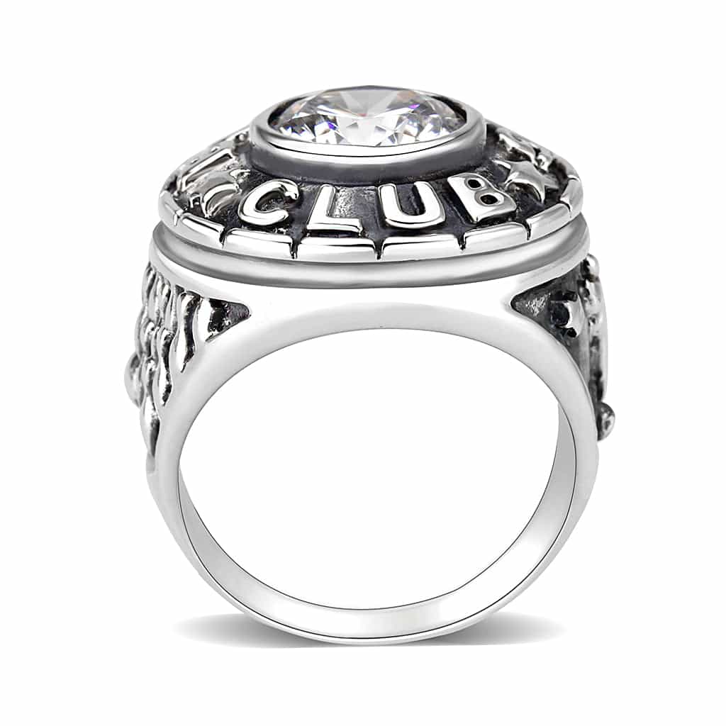 Brass Pavé CZ Band Ring view 3