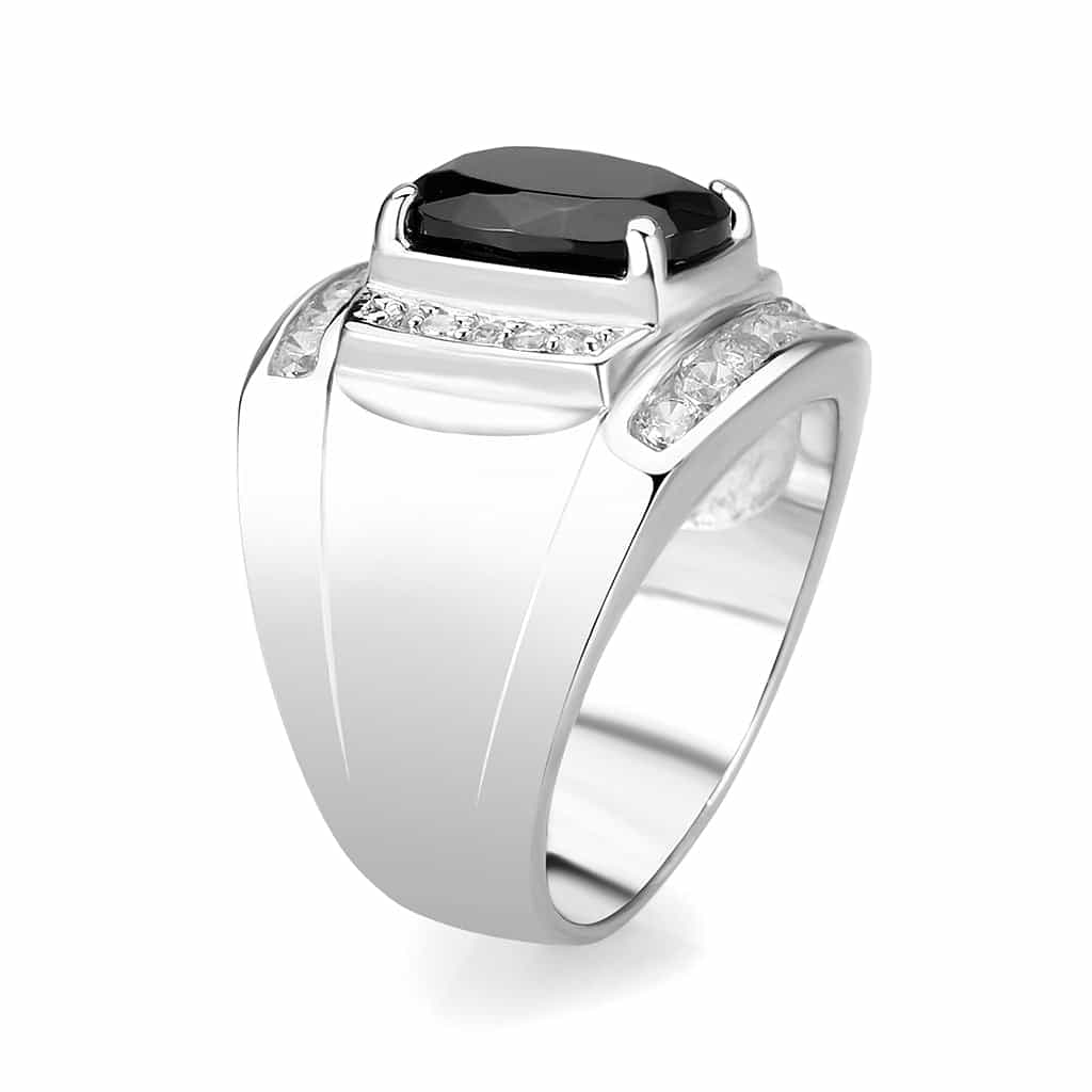 Sterling Silver Rose Gold Halo Ring view 4
