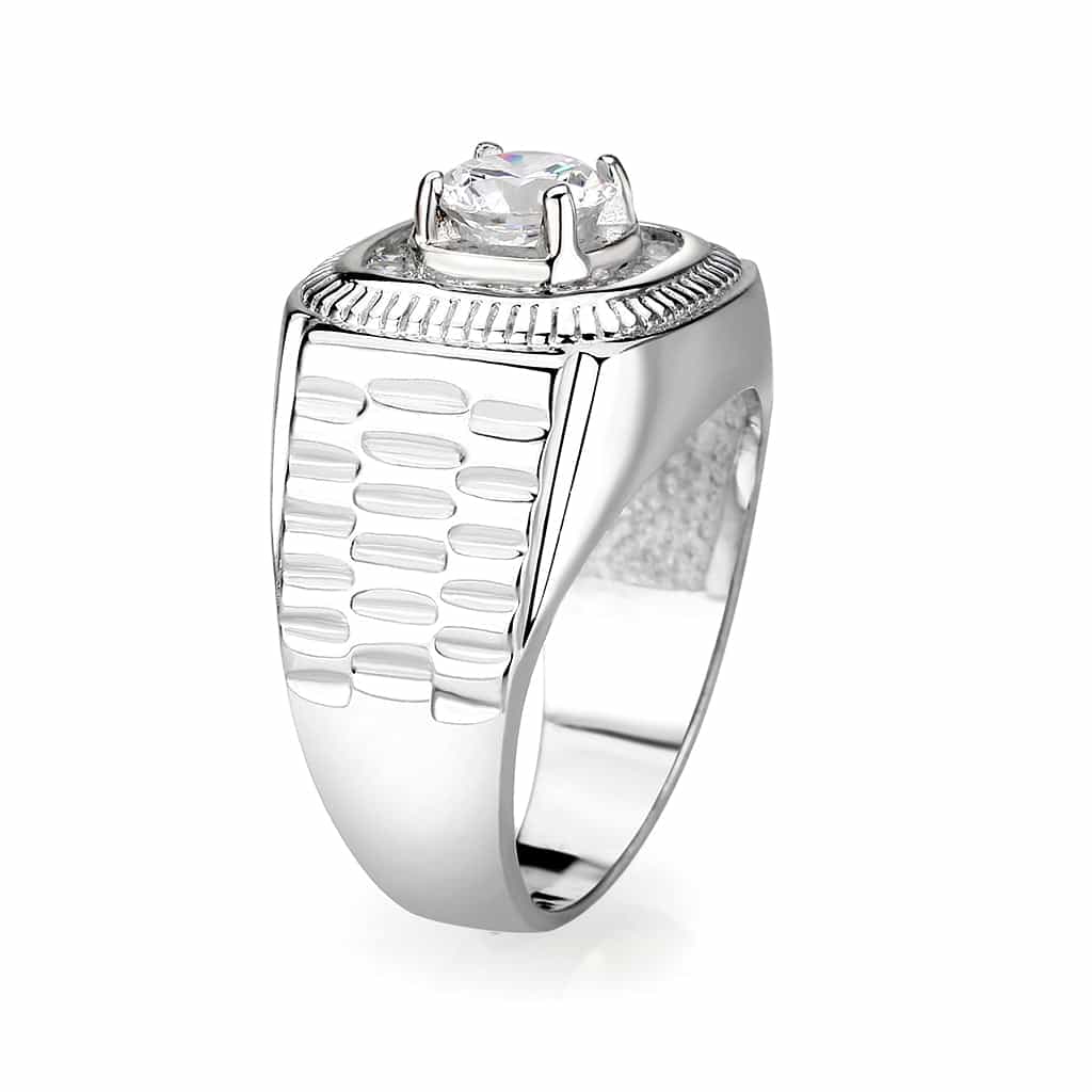 Sterling Silver Baseball Dome Ring view 7