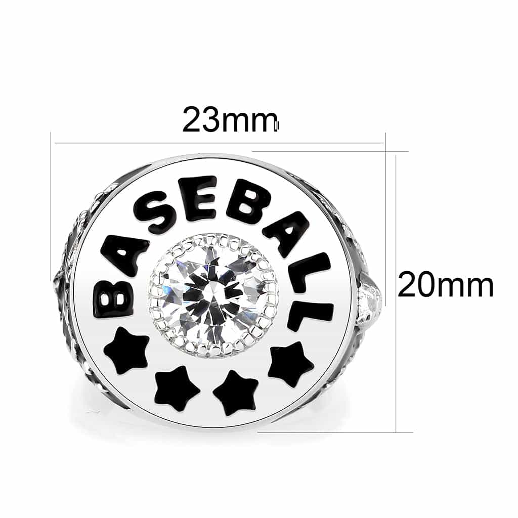 Sterling Silver Baguette Princess Ring view 3