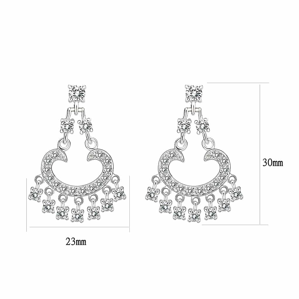 Sterling Silver Ruby Red CZ Studs Earrings view 3