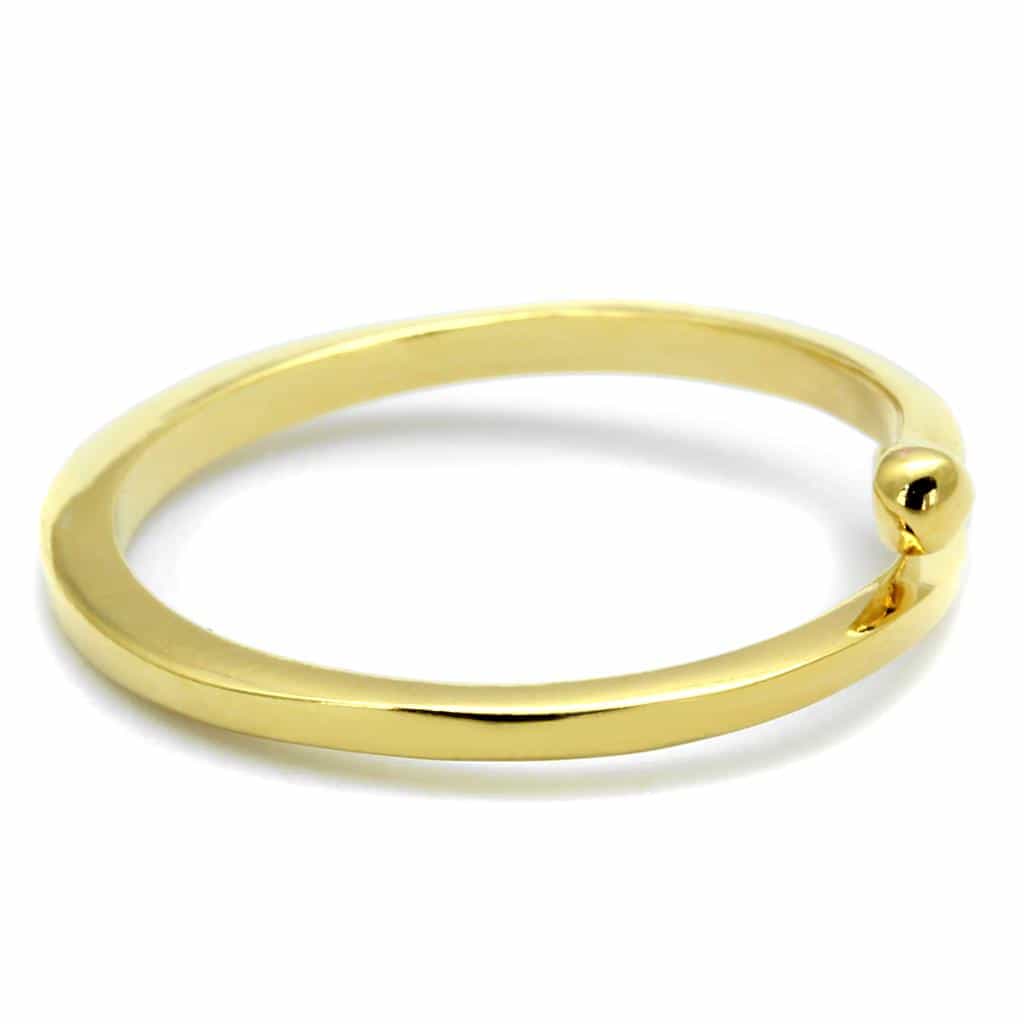 Brass Gold Plain Adjustable Toe Ring view 5