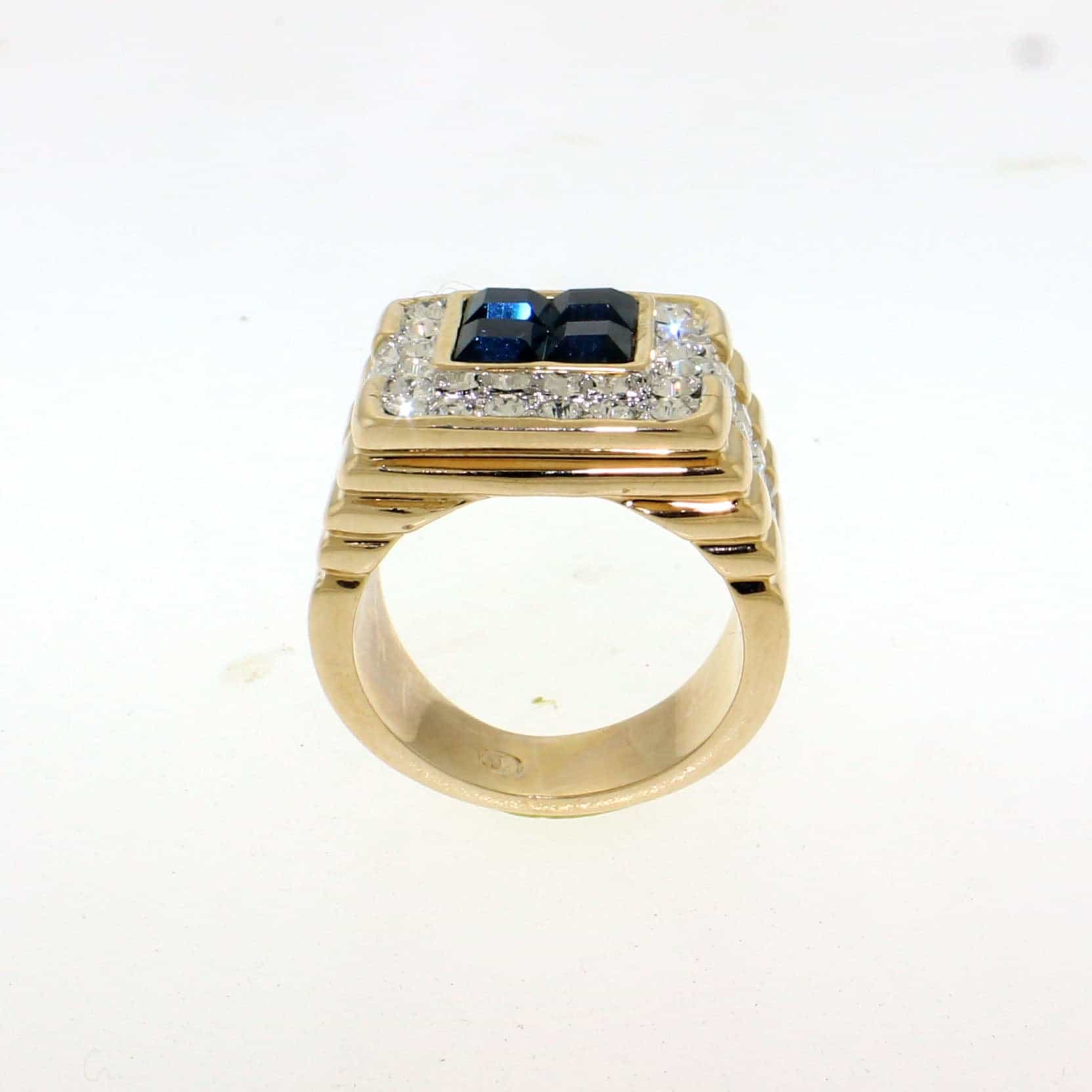 Brass Montana Glass Ring view 4