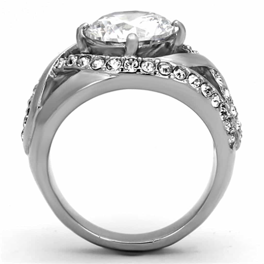 Stainless Steel Round Split Shank Ring view 5