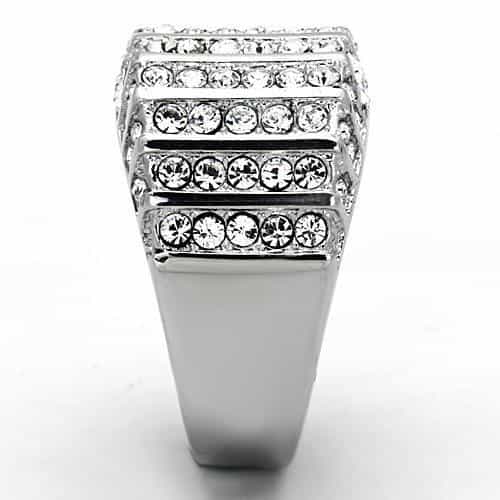 Stainless Steel Multi-Row Dome Ring view 7