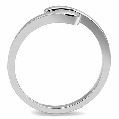 Stainless Steel Polished Plain Adjustable Open Bypass Ring view 5