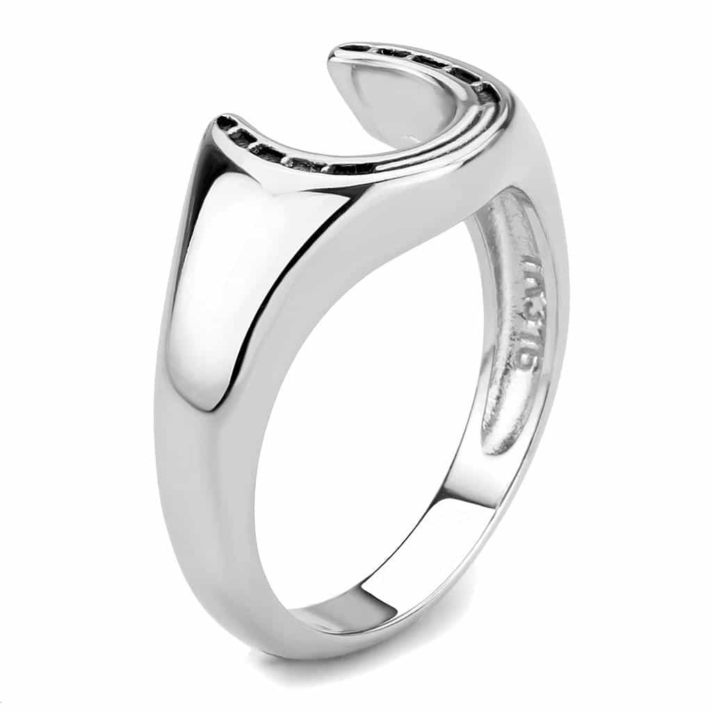 Stainless Steel Silver Polished Wrench Tool Open Biker Mens Ring view 7
