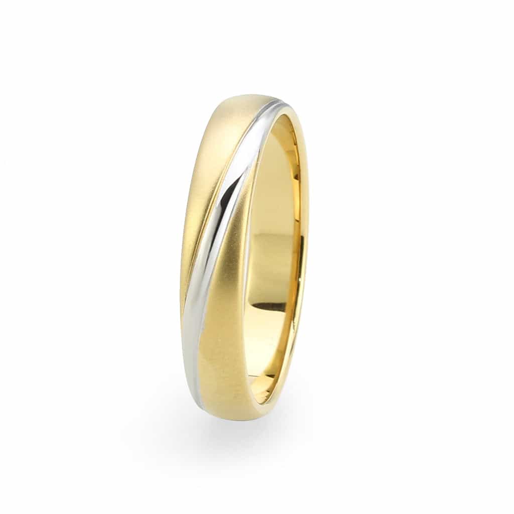Stainless Steel Gold IP Polished Classic Wedding Band Ring view 7