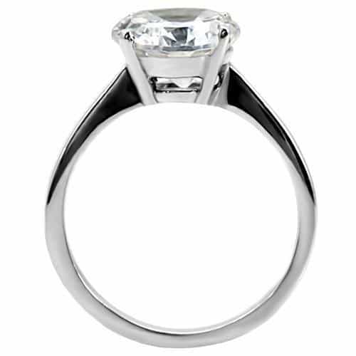 Stainless Steel Round Classic Ring view 7
