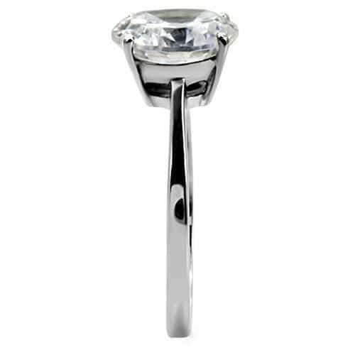 Stainless Steel Round Classic Ring view 9