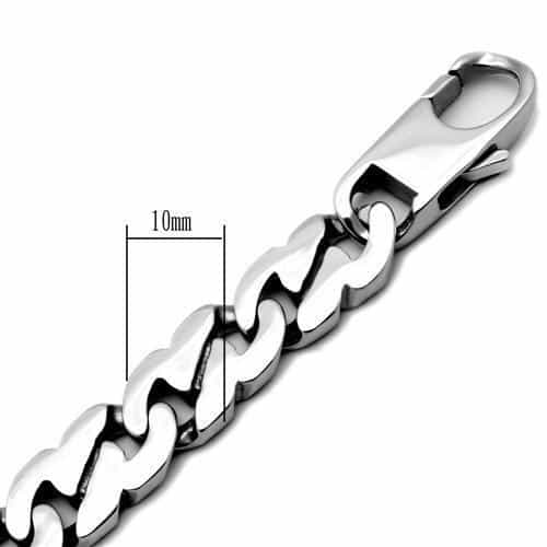 Stainless Steel Silver Polished Mariner Anchor Link Bracelet view 5