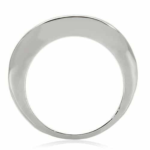 Brass Black CZ Pave Dome Band Ring view 7