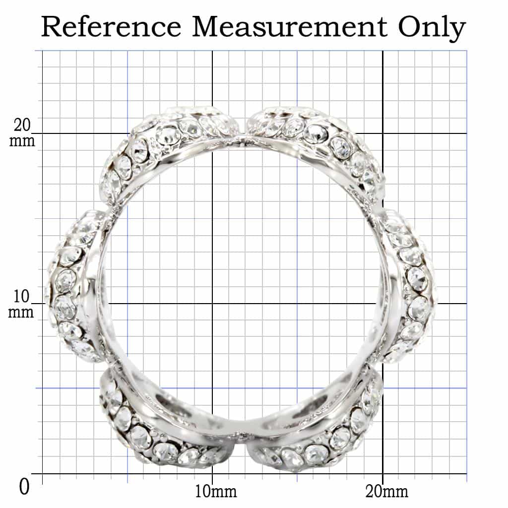 Brass CZ Pave Snake Wrap Ring view 3