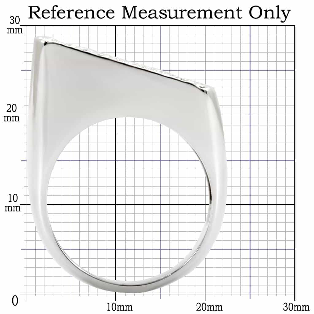 Brass Square Pavé Cushion Ring view 3