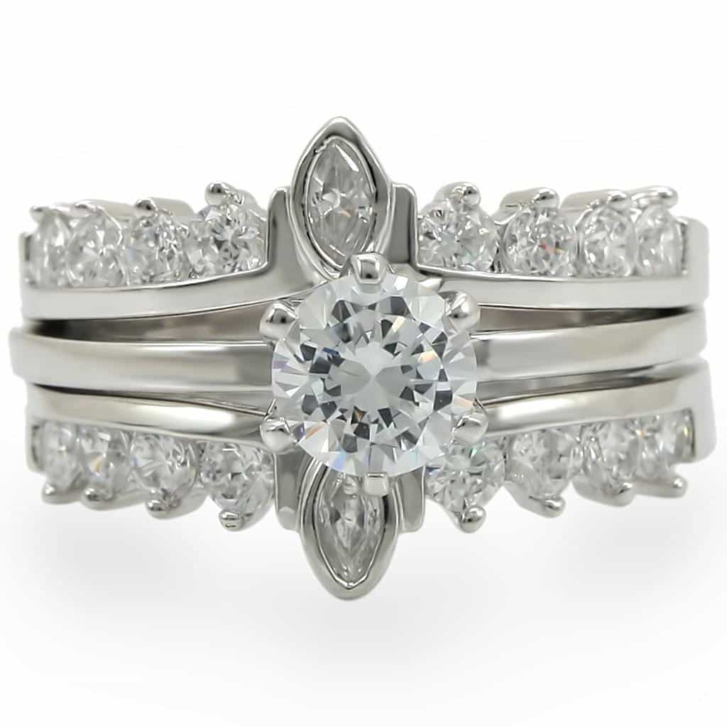 Brass Princess Channel Bridal Ring view 5