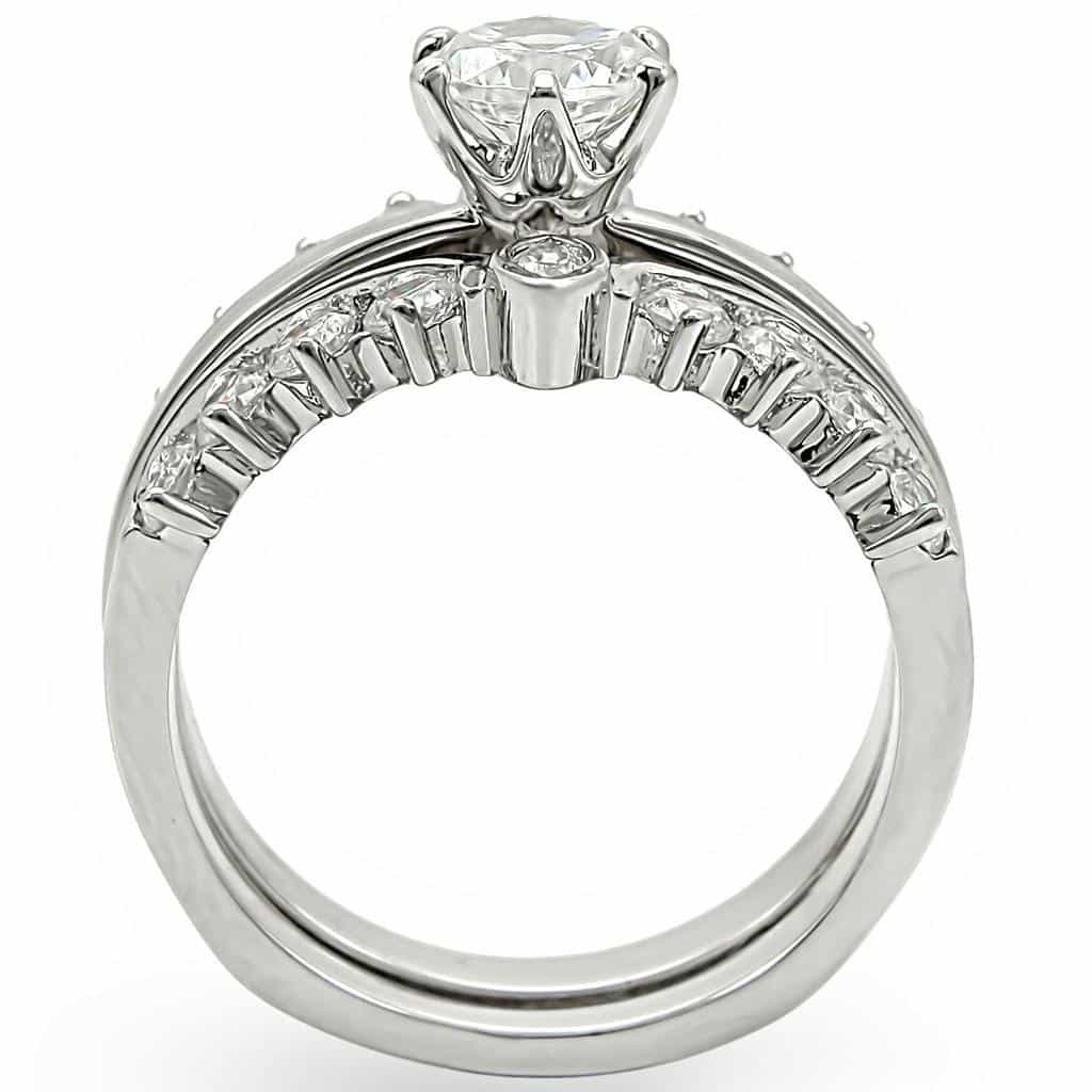 Brass Princess Channel Bridal Ring view 7
