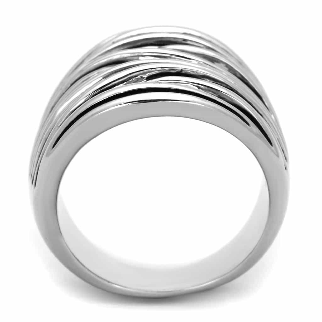Brass Polished Multi-Row Wrap Wide Band Ring view 5