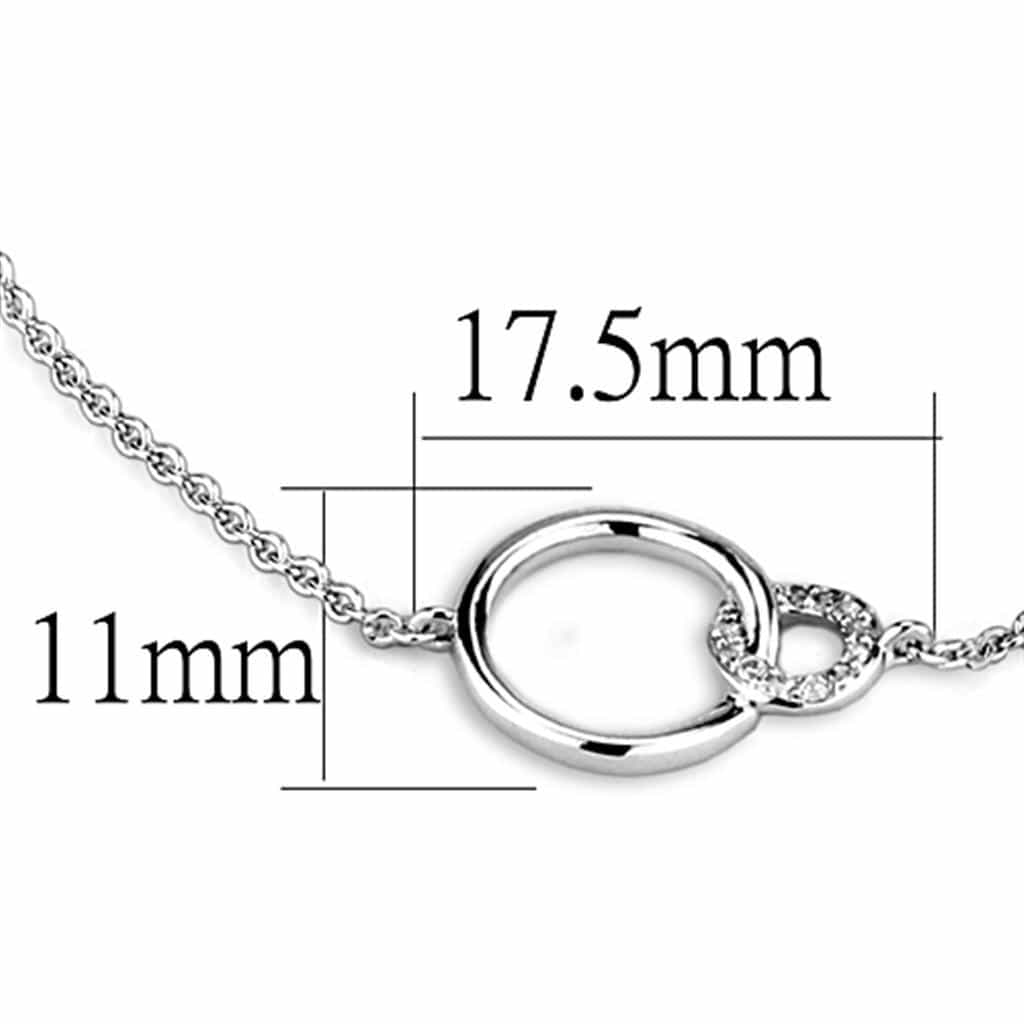 Brass Polished Circle Charm Chain Bracelet view 3