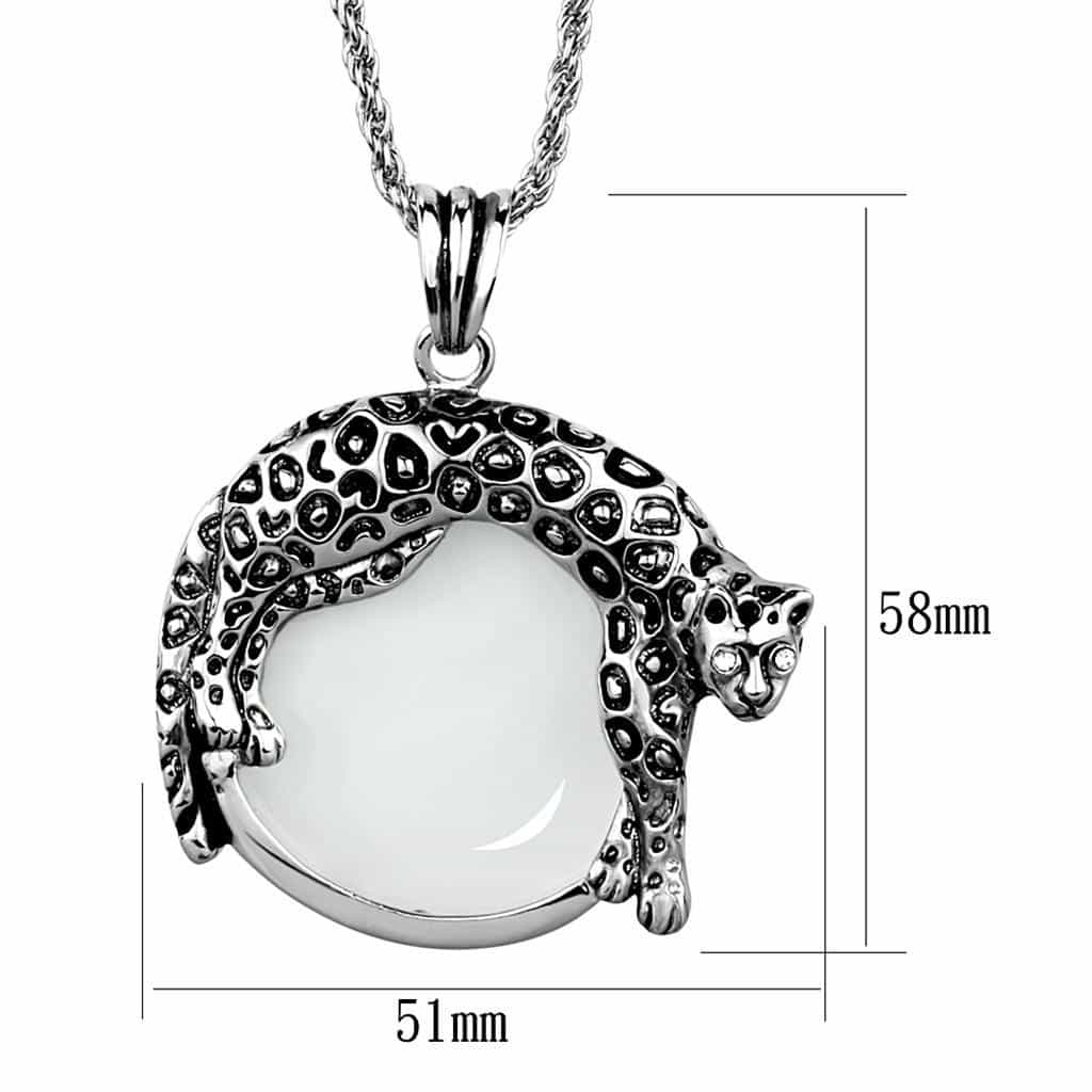 Brass Leopard Figurine Magnifier Pendant view 3