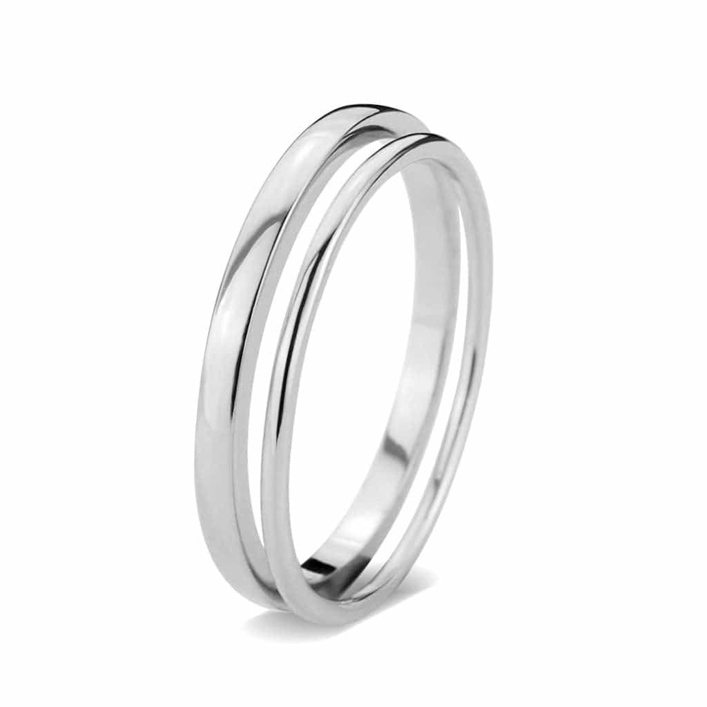 Brass Polished Grooved Band Ring view 9