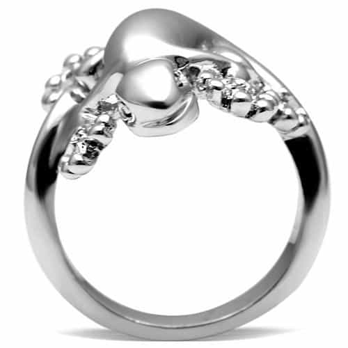 Brass Polished Gecko Lizard Wrap Cocktail Ring view 5