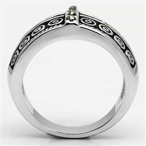 Brass Oxidized Tribal Marcasite Wide Band Ring view 5