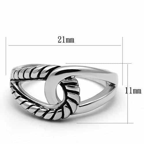 Brass Oxidized Cable Knot Celtic Band Ring view 3