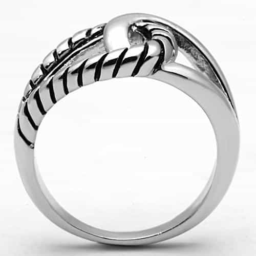 Brass Oxidized Cable Knot Celtic Band Ring view 5
