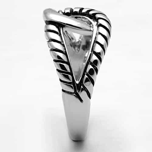Brass Oxidized Cable Knot Celtic Band Ring view 7