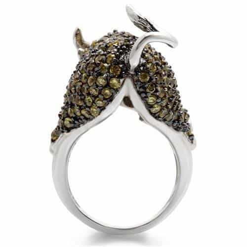 Brass Crystal Bull Ring view 10