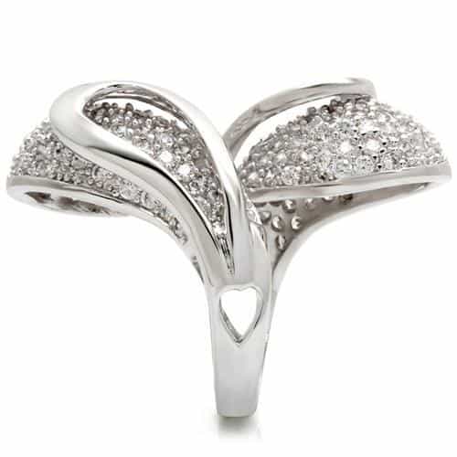 Brass Swirl Cocktail Ring view 10