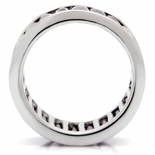 Brass Amethyst Baguette Channel Band Ring view 8