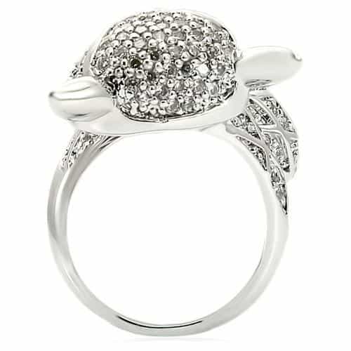 Brass Crystal Fox Ring view 8
