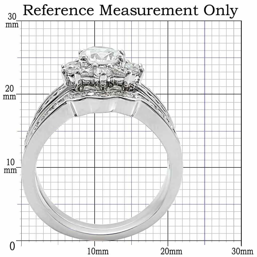 Brass Cluster Flower Bridal Ring view 4