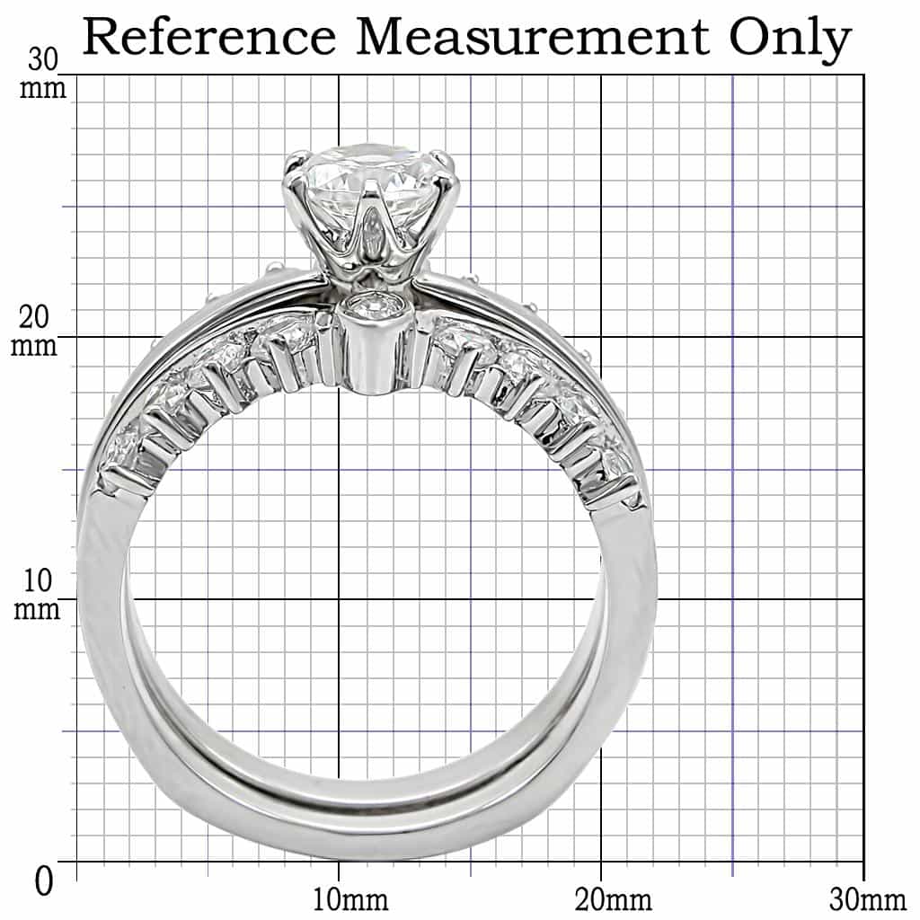 Brass Princess Channel Bridal Ring view 4