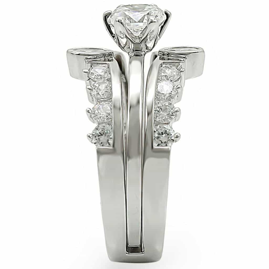 Brass Princess Channel Bridal Ring view 10