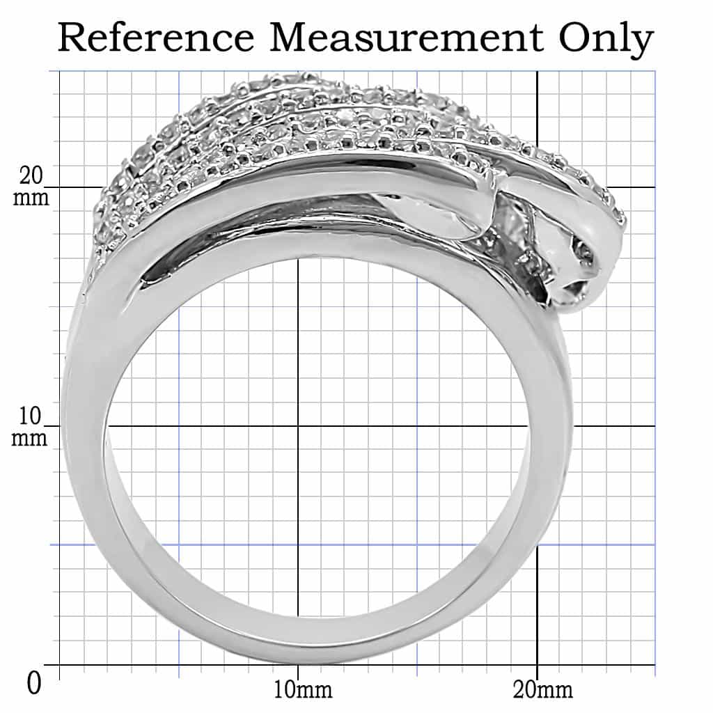 Brass Feather Wave Ring view 4