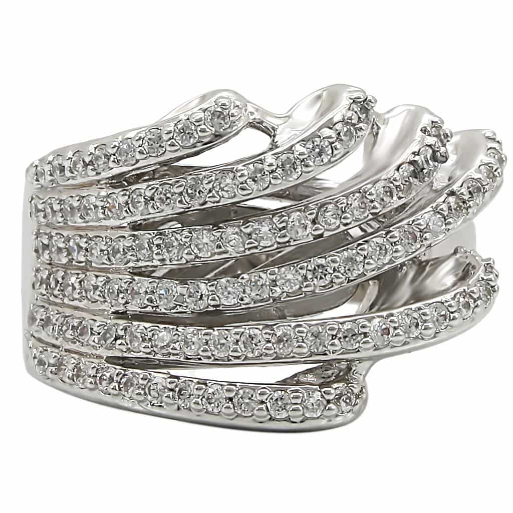Brass Feather Wave Ring view 6