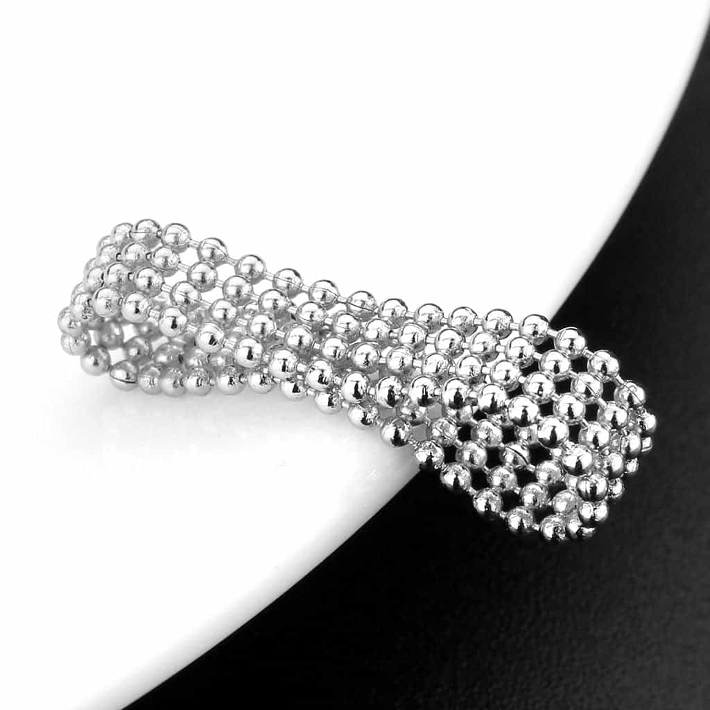 Brass Ball Bead Multi-Strand Stretch Ring view 2