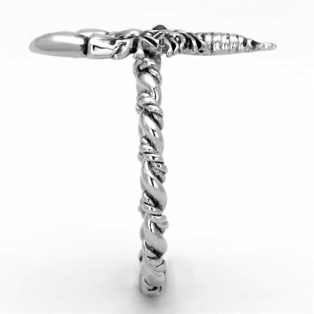 Brass Oxidized Scorpion Figurine Cocktail Ring view 8