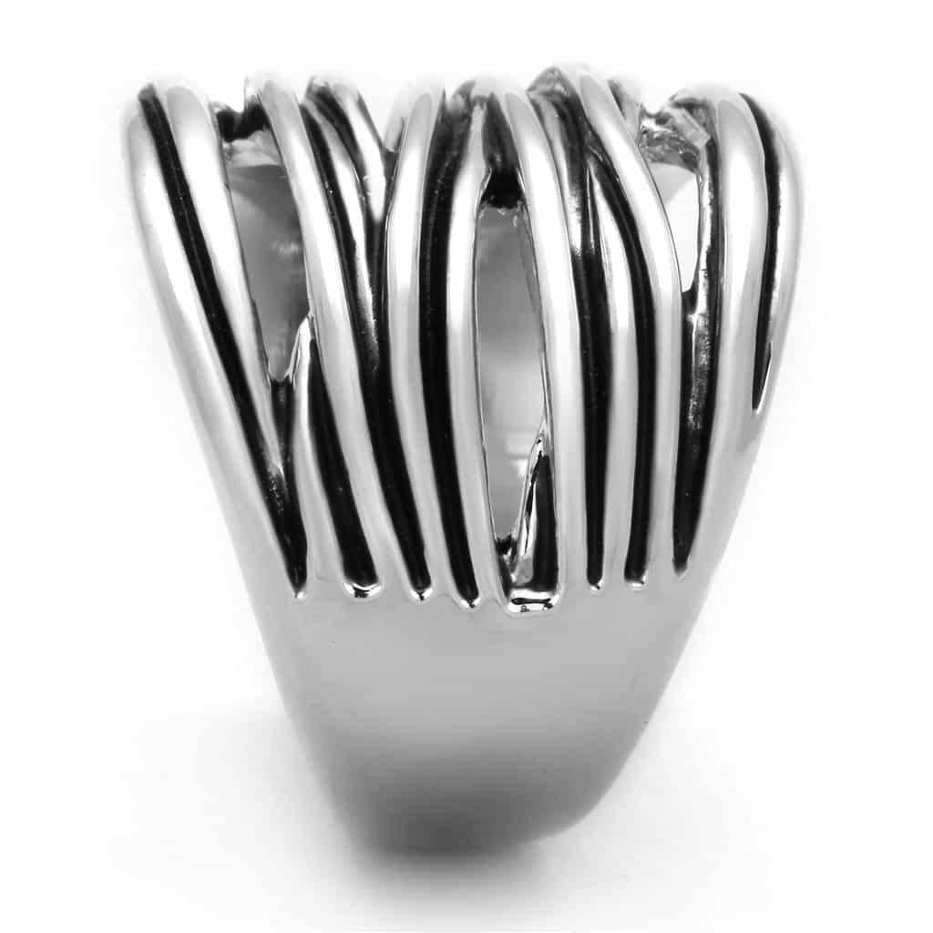 Brass Polished Multi-Row Wrap Wide Band Ring view 8