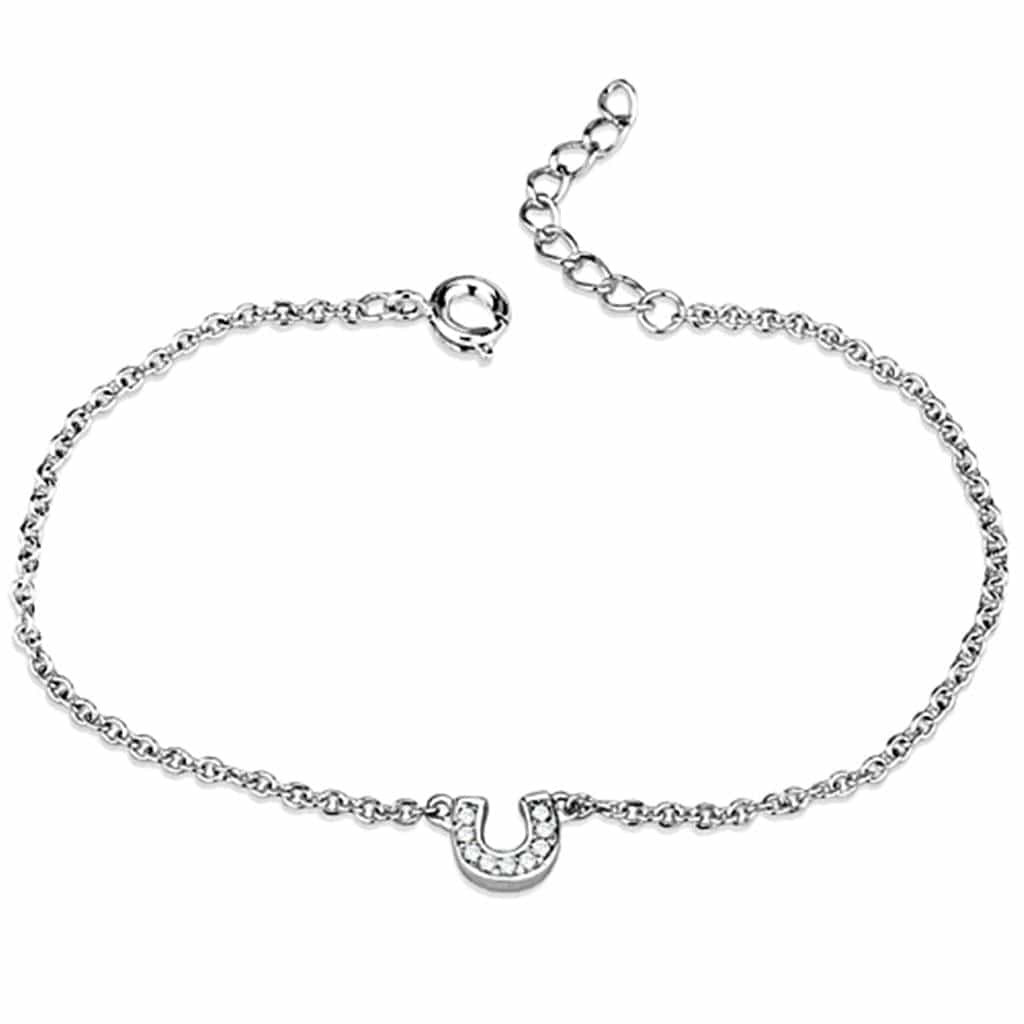 Brass CZ Delicate Chain Station Ring view 4