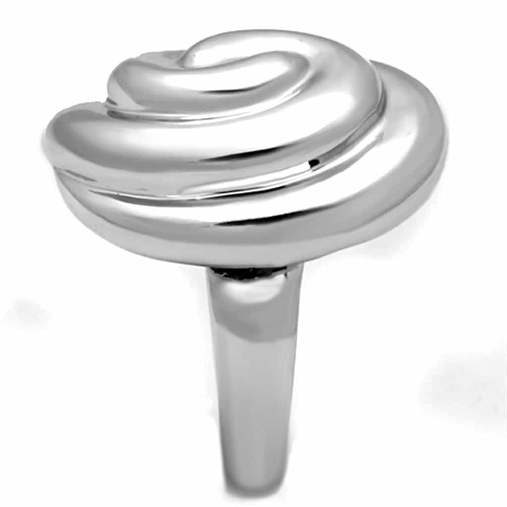Brass Polished Spiral Swirl Dome Ring view 8