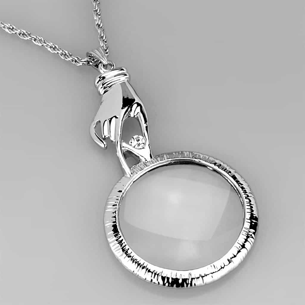 Brass Hand Figurine Magnifier Pendant view 6