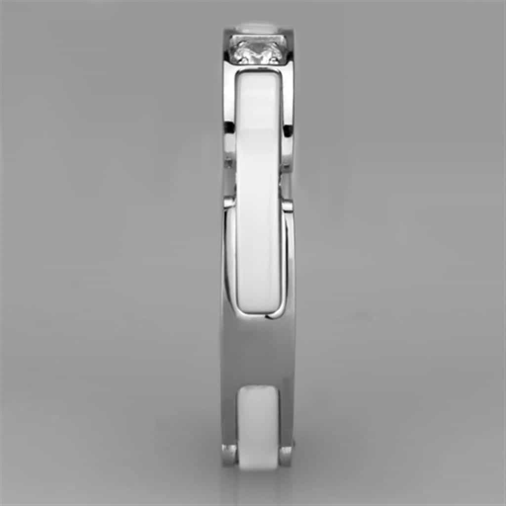 Stainless Steel Polished Link Band Ring view 8