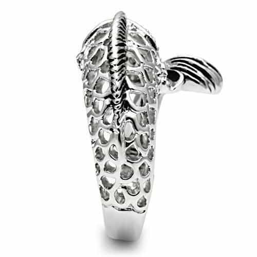 Brass CZ Parrot Head Ring view 8